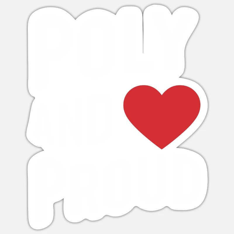 Polyamoröse Gemeinschaft Polyamorous Parenting Sticker Größe S (10 x 10 cm)