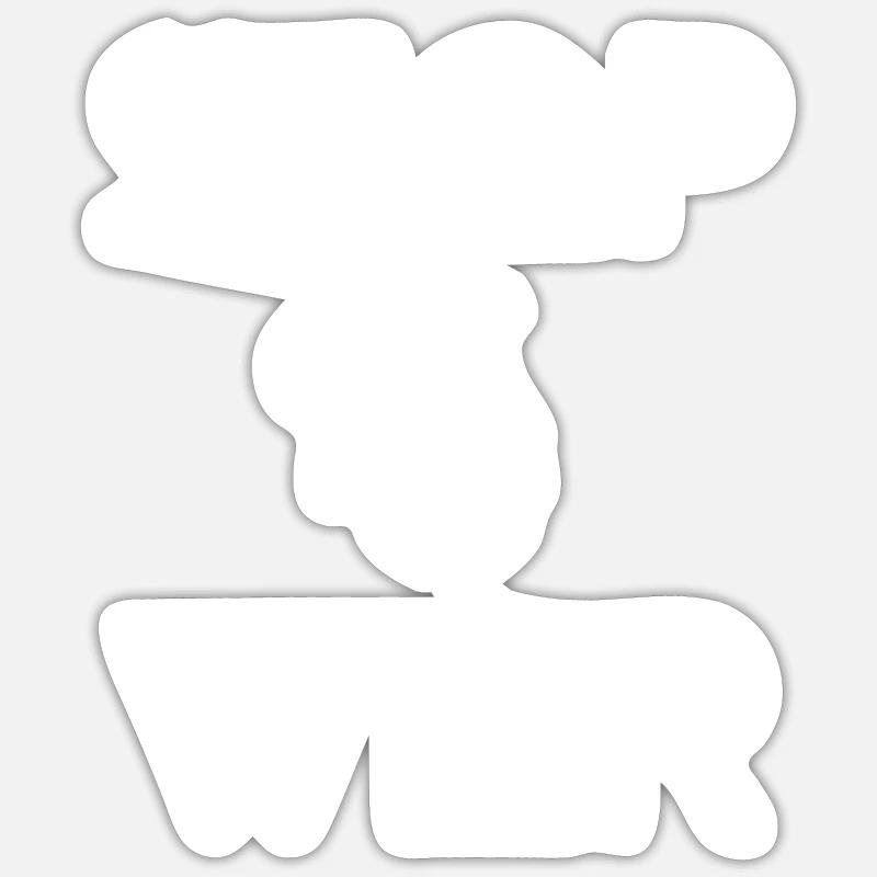 STOP WAR - Sticker taille S (10 x 10 cm) - blanc mat
