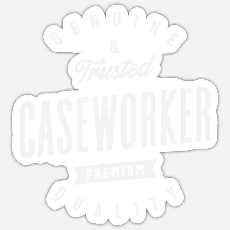 Caseworker Pride - Fallmanagement - Sticker Größe S (10 x 10 cm) - Mattweiß