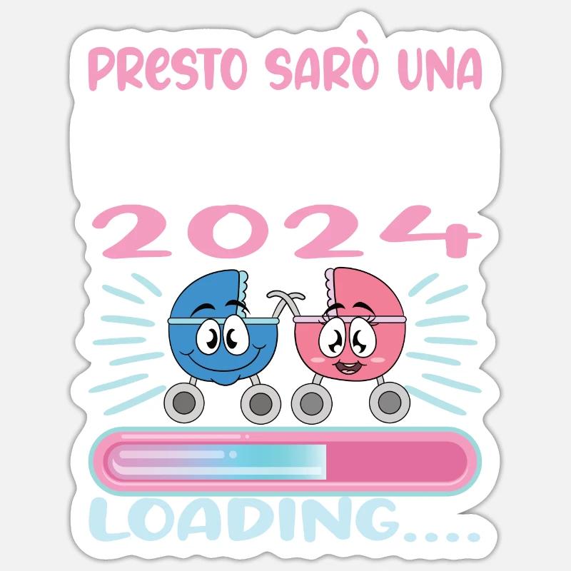 Super Mamma 2024 Loading Sticker Größe S (10 x 10 cm)