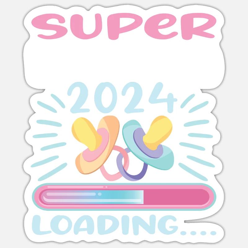 Super Mamma 2024 Loading Sticker Größe S (10 x 10 cm)