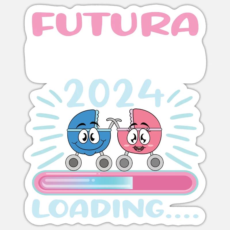 Super Mamma 2024 Loading Sticker Größe S (10 x 10 cm)