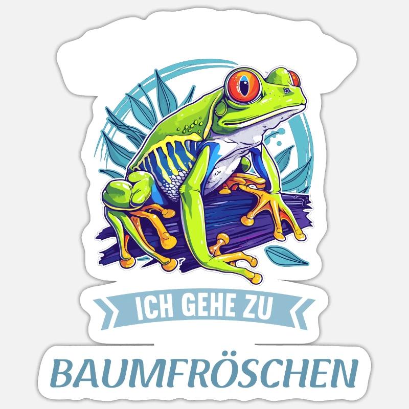 Tree Frog Baumfrösche Baumfrosch Sticker Größe S (10 x 10 cm)