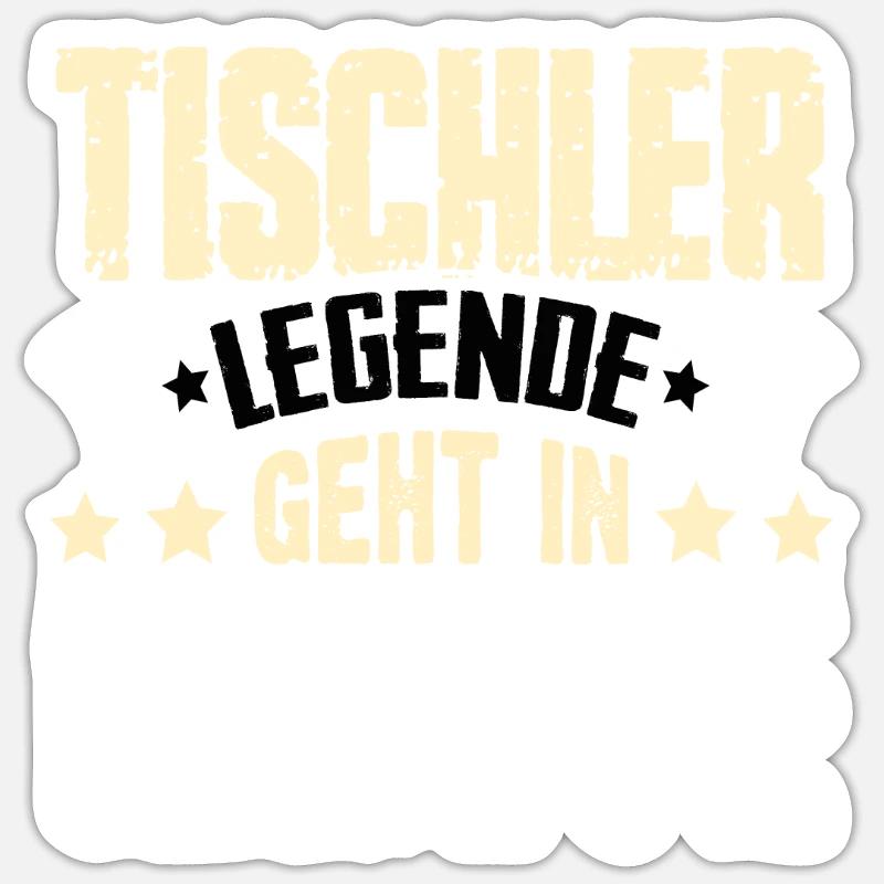 Carpenter legend retires - Sticker size S (10 x 10 cm) - white matte