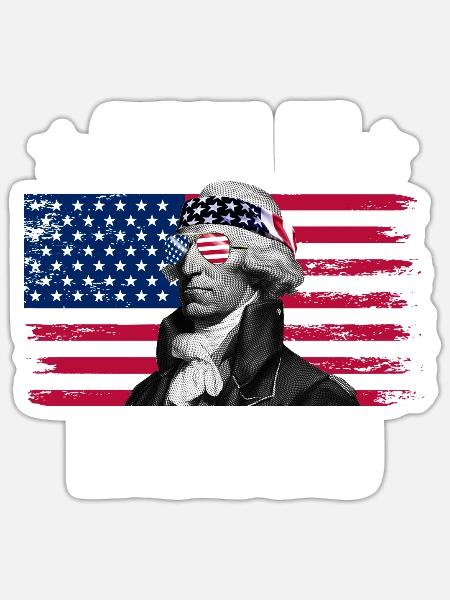 Suck It England John Hancock Gründerväter - Sticker Größe S (10 x 10 cm) - Mattweiß