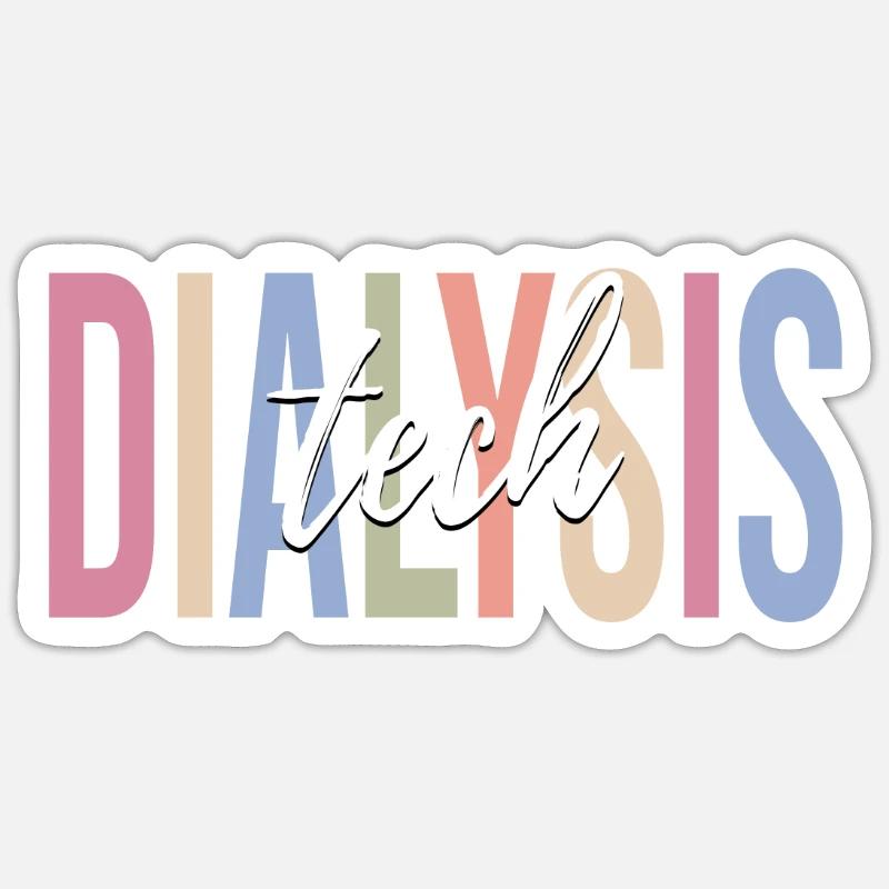 Dialyse-Techniker Sticker Größe S (10 x 10 cm)