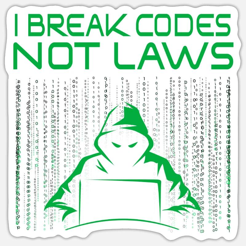 Ethical Hacker Cybersecurity Expertise - Sticker size S (10 x 10 cm) - white matte
