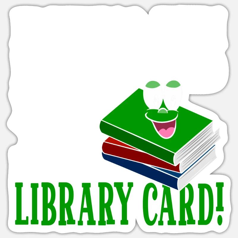 S’amuser n’est pas difficile avec une carte de bibliothèque Sticker taille S (10 x 10 cm)