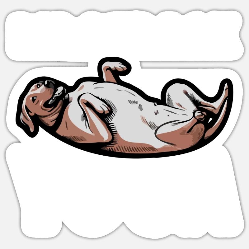 Rhodesian Ridgeback Dog Rhodesian Ridgebacks - Sticker size S (10 x 10 cm) - white matte