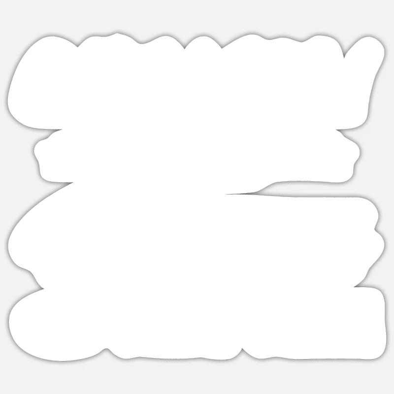 Cousin du notoire - Sticker taille S (10 x 10 cm) - blanc mat