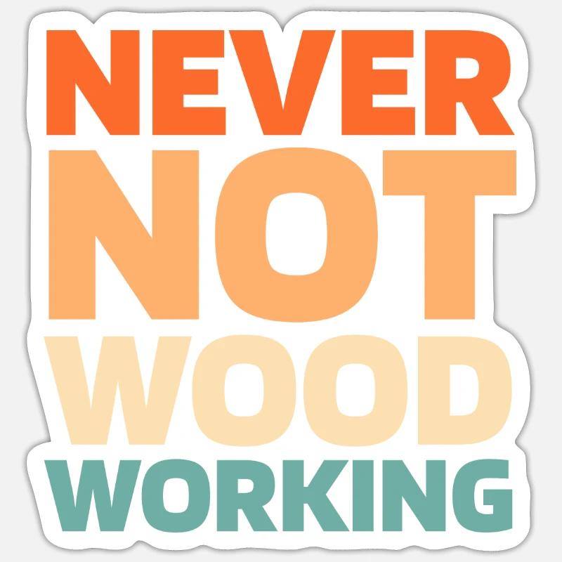 Carpenter Carpenter - Sticker size S (10 x 10 cm) - white matte