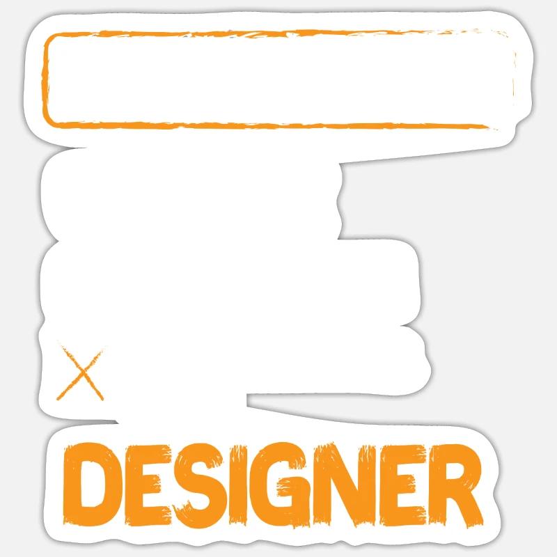 Designer Relationship Status - Sticker size S (10 x 10 cm) - white matte