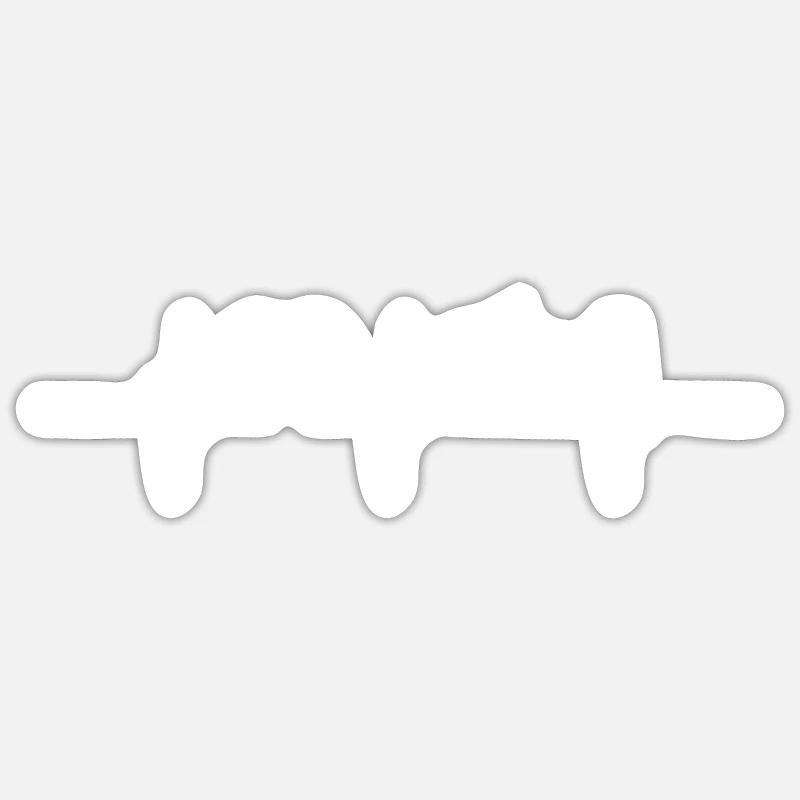 Tuna Thunfische Thunfisch - Sticker size S (10 x 10 cm) - white matte