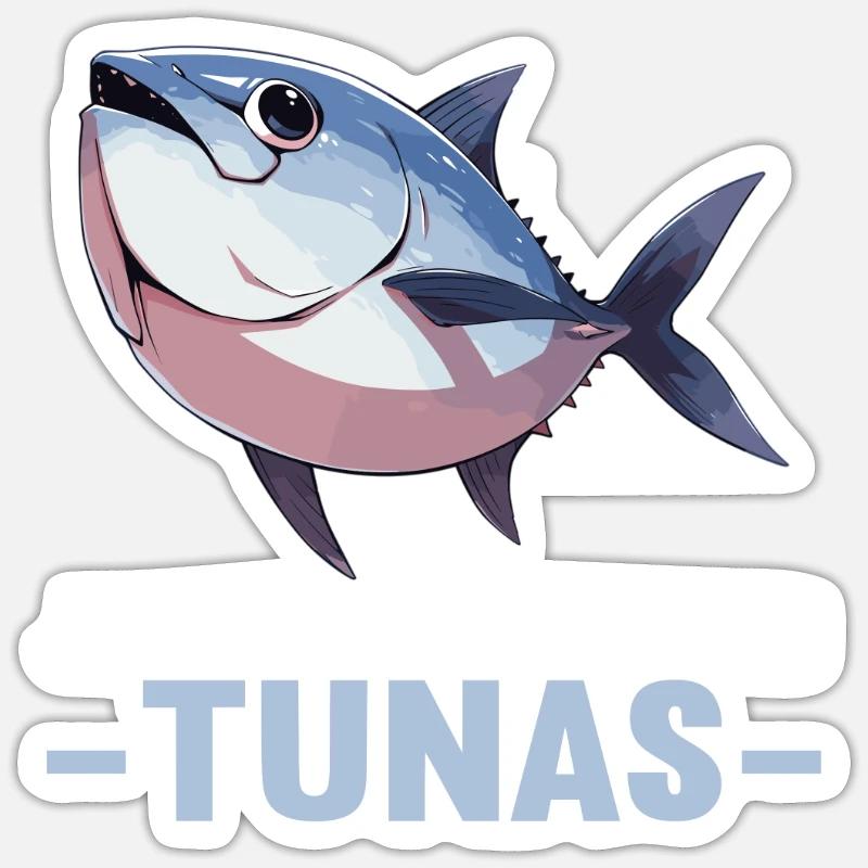 Thon Thunfische Thunfisch Sticker taille S (10 x 10 cm)