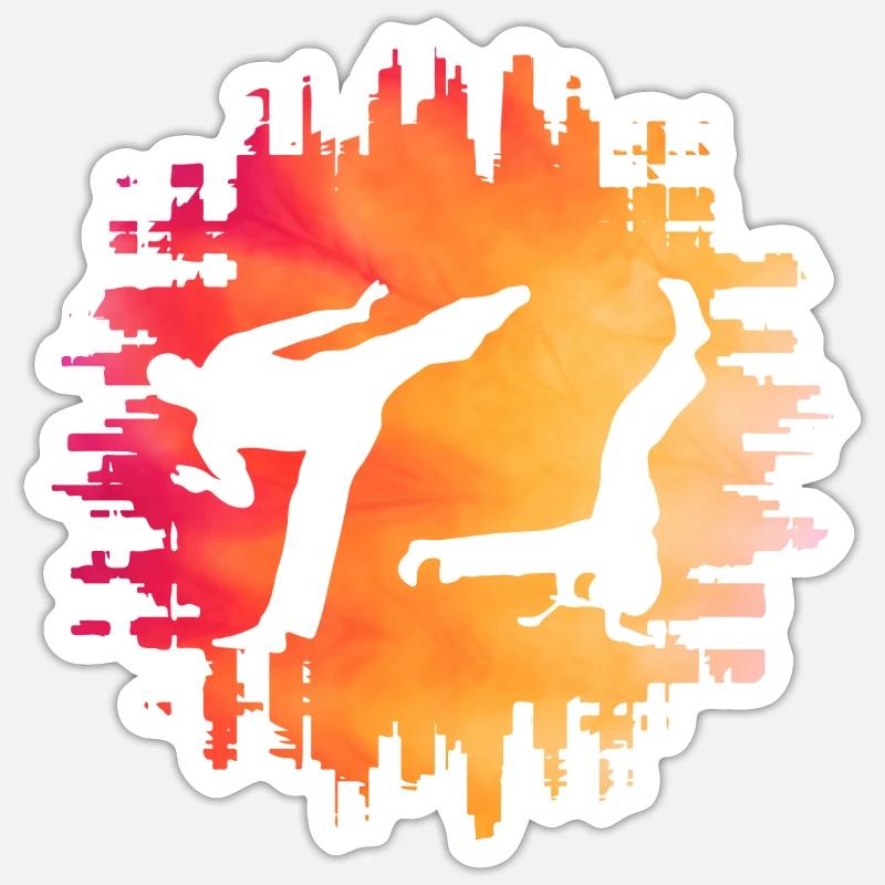 Capoeira - Sticker size S (10 x 10 cm) - white matte