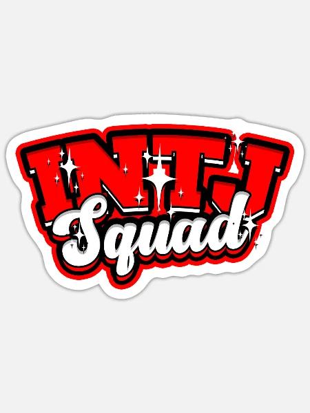 INTJ Squad Persönlichkeit Architekt - Sticker Größe S (10 x 10 cm) - Mattweiß