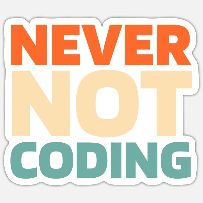 Entwickler Coder Programmierer - Sticker Größe S (10 x 10 cm) - Mattweiß