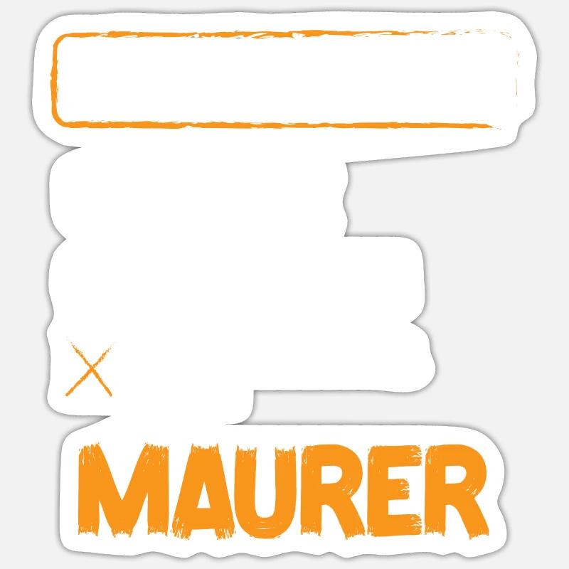 Statut relationnel de Maurer - Sticker taille S (10 x 10 cm) - blanc mat