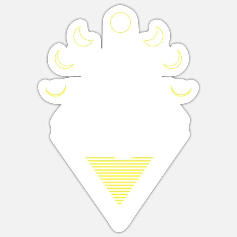 Monkey Abstract Moon Phases Sticker size S (10 x 10 cm)