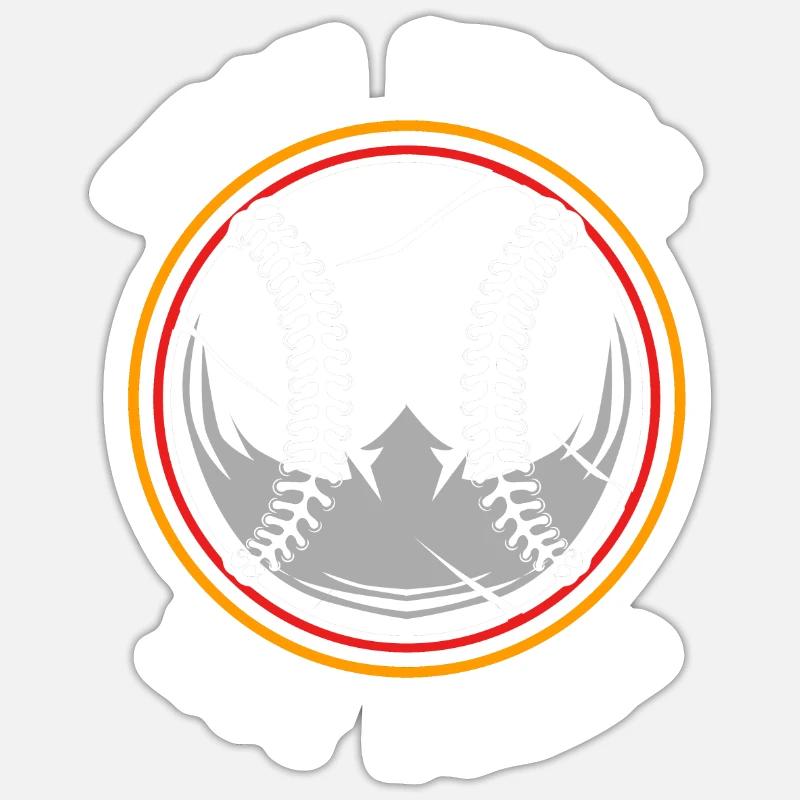 Baseball - Sticker size S (10 x 10 cm) - white matte