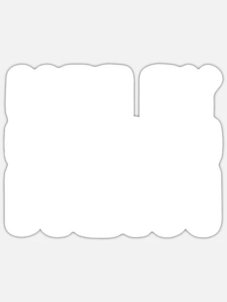 Schwarzer Humor Nee Ey Einfach Nein - Sticker Größe S (10 x 10 cm) - Mattweiß