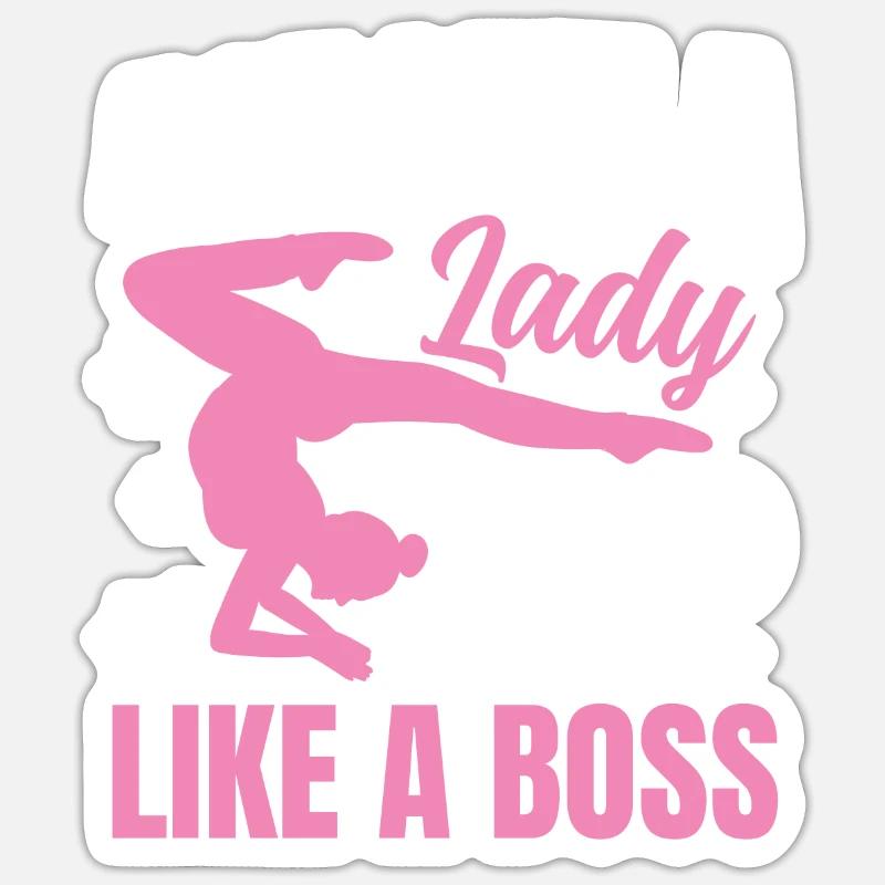 Act Like a Lady Flip - Sticker Größe S (10 x 10 cm) - Mattweiß