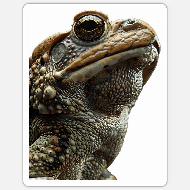 Toad - Sticker size S (10 x 10 cm) - white matte