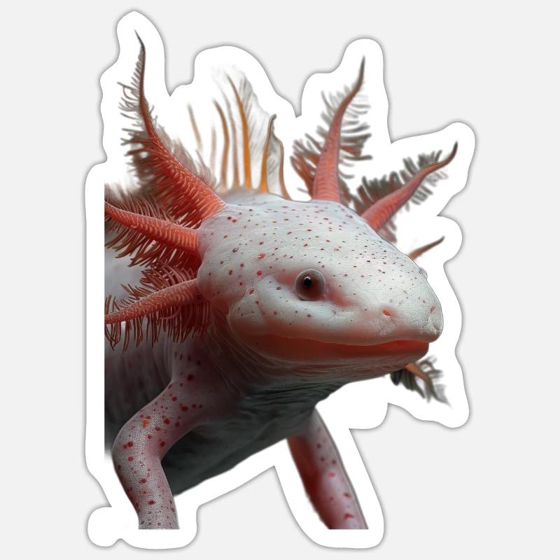 Axolotl - Sticker size S (10 x 10 cm) - white matte