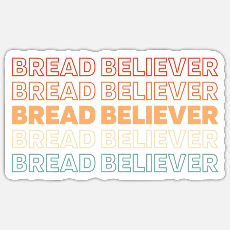 Sourdough bread - Sticker size S (10 x 10 cm) - white matte