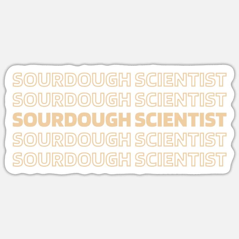 Sourdough bread - Sticker size S (10 x 10 cm) - white matte