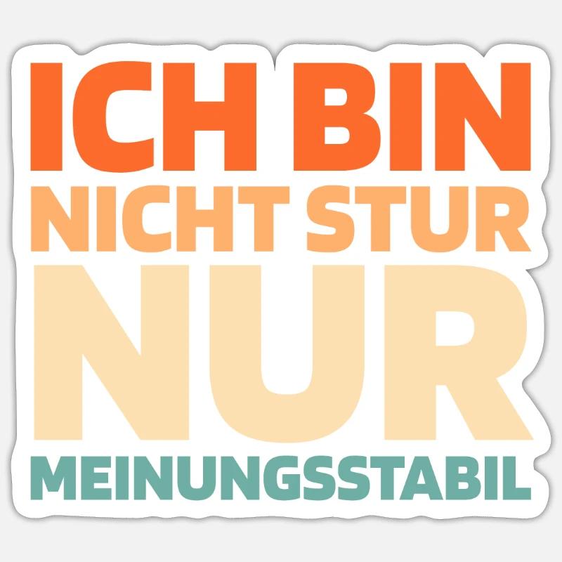 Schwarzer Humor - Sticker Größe S (10 x 10 cm) - Mattweiß