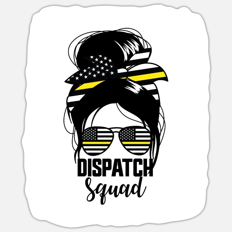 Dispatch Squad Messy Bun Damen Dispatch Sticker Größe S (10 x 10 cm)