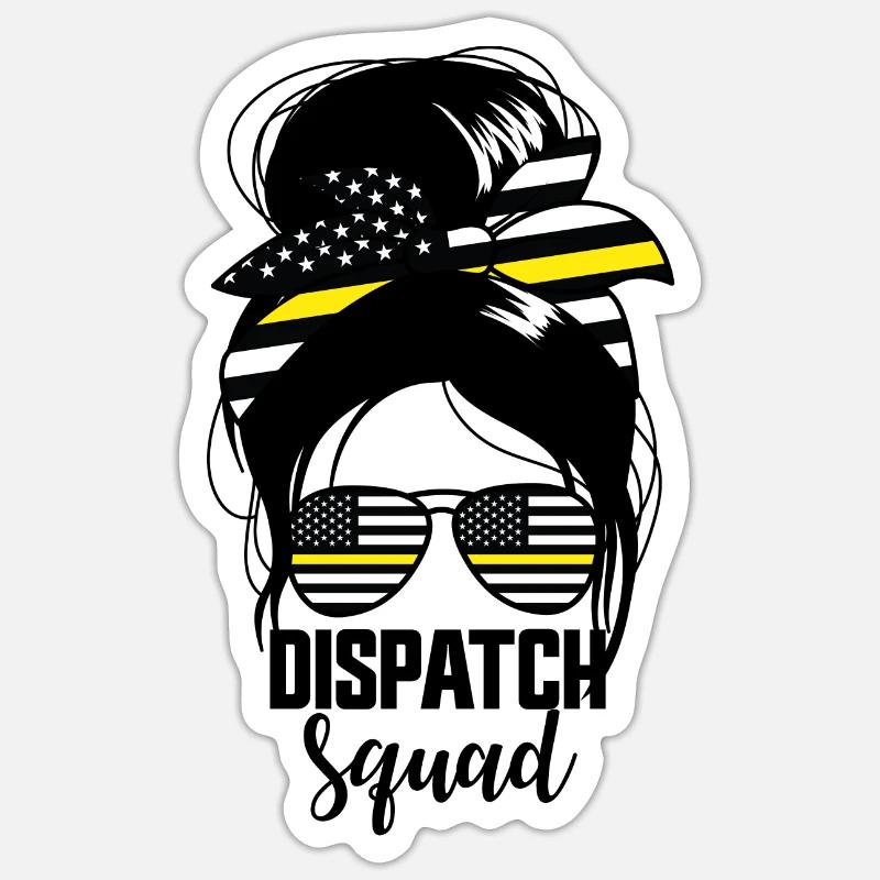 Dispatch Squad Messy Bun Damen Dispatch Sticker Größe S (10 x 10 cm)