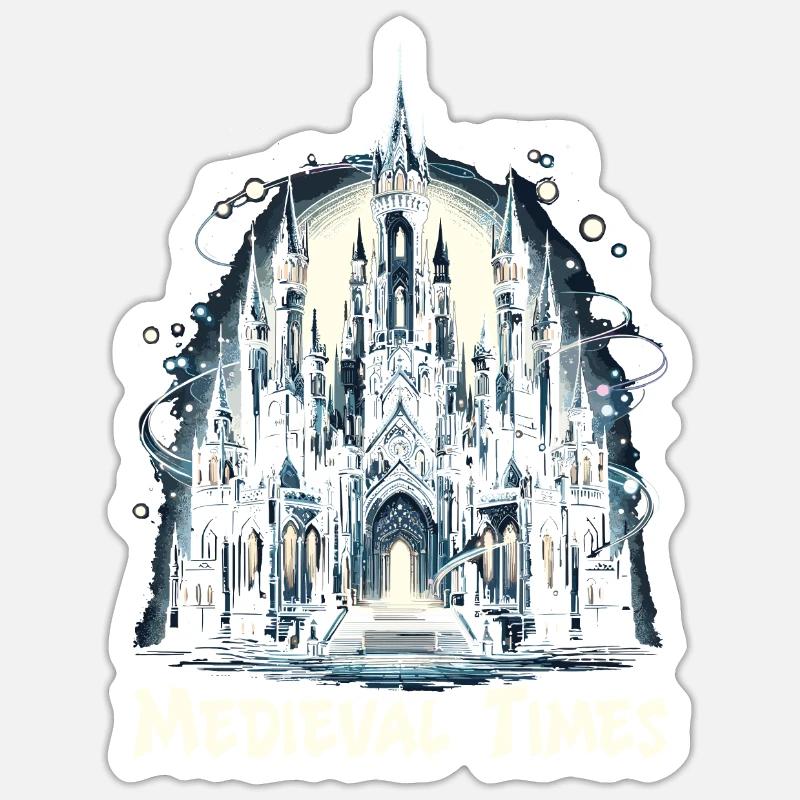 Marché médiéval Sticker taille S (10 x 10 cm)