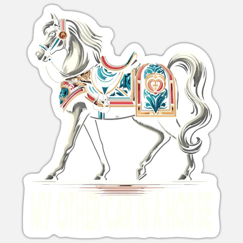 Marché médiéval Sticker taille S (10 x 10 cm)