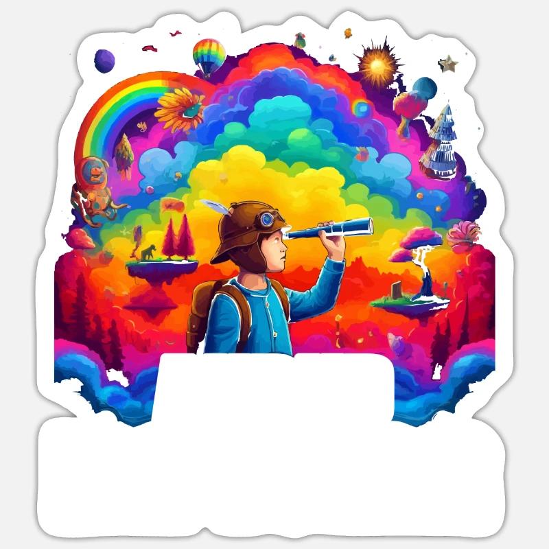 AuDHD Autism ADHD Autistic Spectrum Neurodiversity - Sticker size S (10 x 10 cm) - white matte