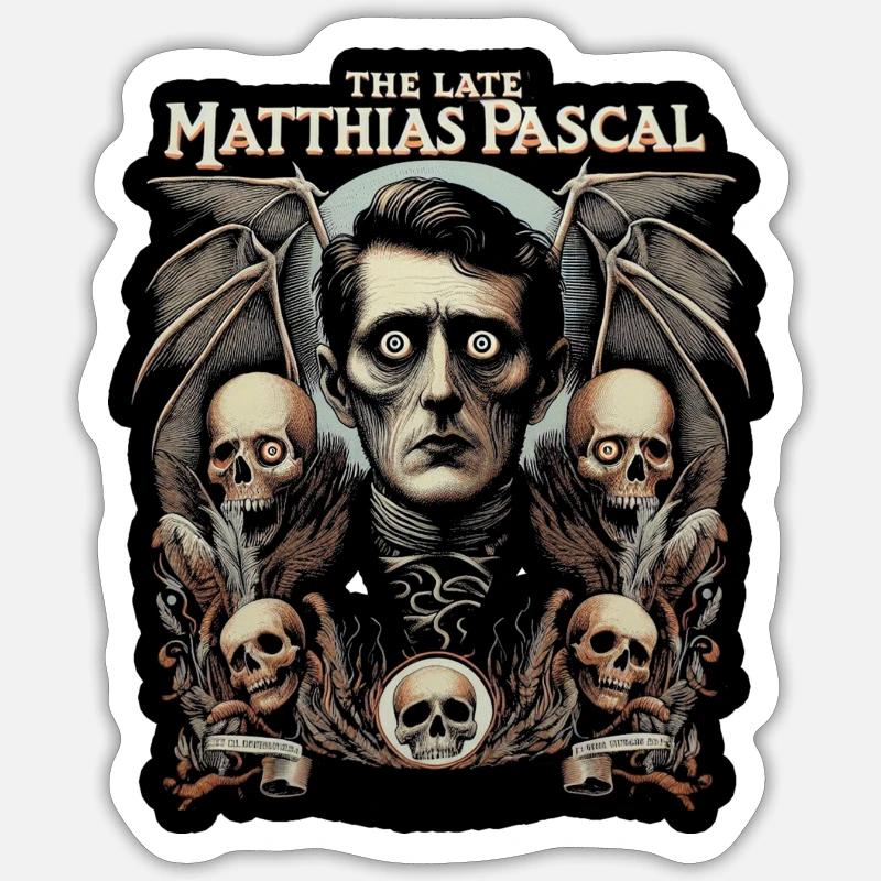 Portrait de Pascal Mortel Sticker taille S (10 x 10 cm)