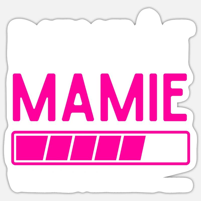 Oma bald bitte warten - Sticker Größe S (10 x 10 cm) - Mattweiß