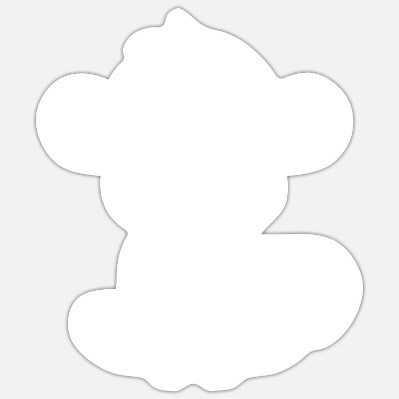 Saimiri - Sticker size S (10 x 10 cm) - white matte