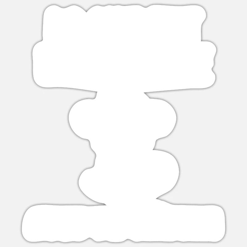 Singe Saïmiri - Sticker taille S (10 x 10 cm) - blanc mat