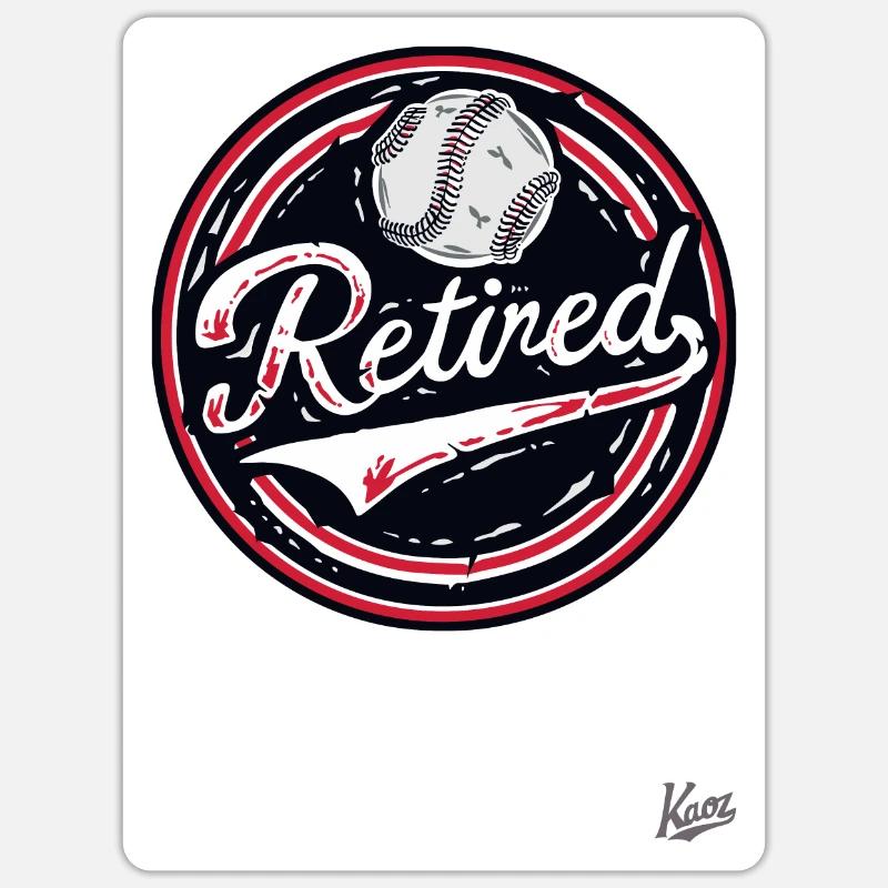 Retraités - Sticker taille S (10 x 10 cm) - blanc mat