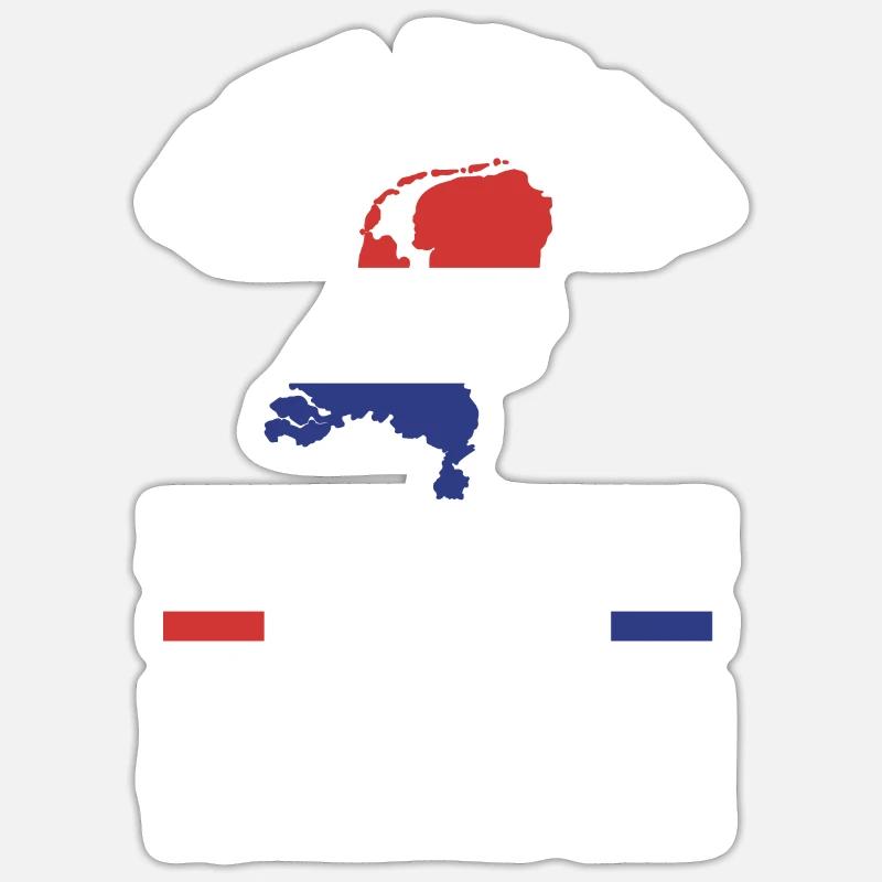 Pays-Bas Pays-Bas Pays-Bas - Sticker taille S (10 x 10 cm) - blanc mat