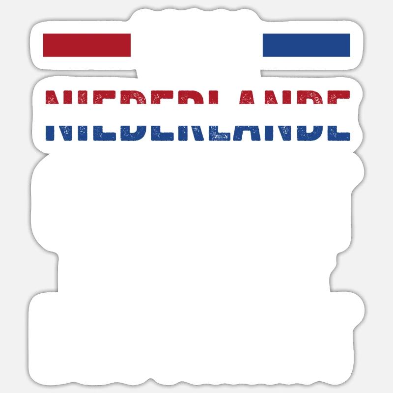 Pays-Bas Pays-Bas Pays-Bas - Sticker taille S (10 x 10 cm) - blanc mat