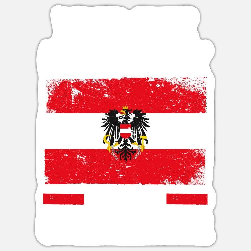 Austrians Austria - Sticker size S (10 x 10 cm) - white matte