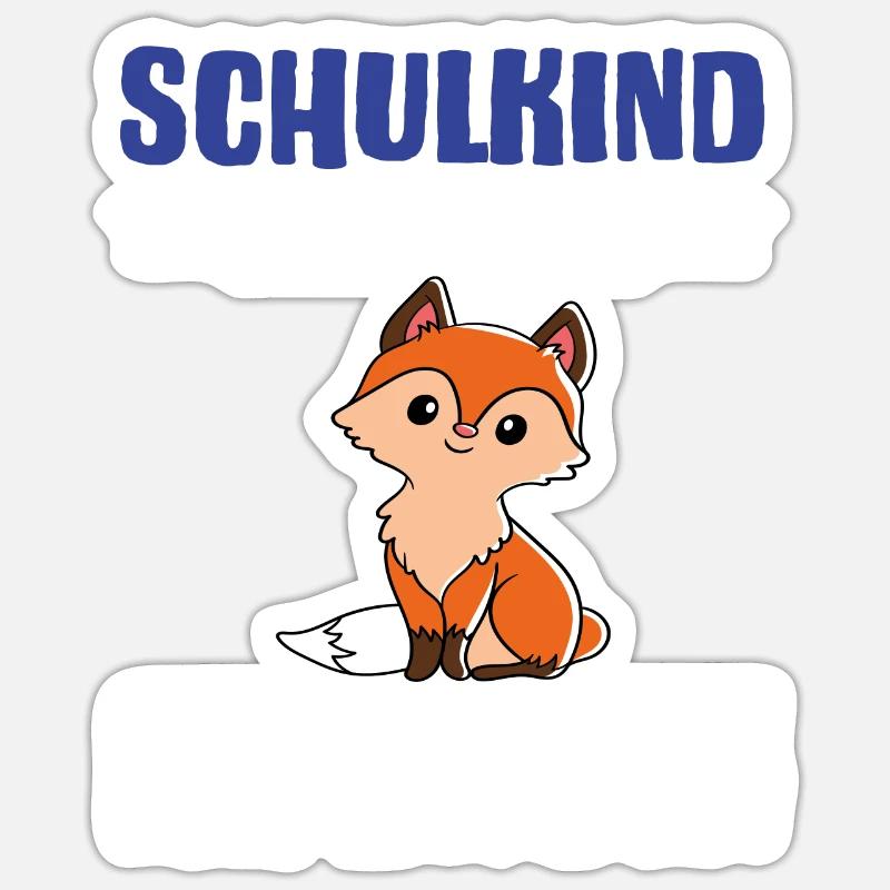Schulkind 2024 Einschulung Schulanfang - Sticker Größe S (10 x 10 cm) - Mattweiß
