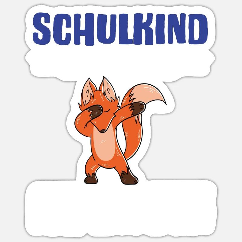 Schulkind 2024 Einschulung Schulanfang - Sticker Größe S (10 x 10 cm) - Mattweiß