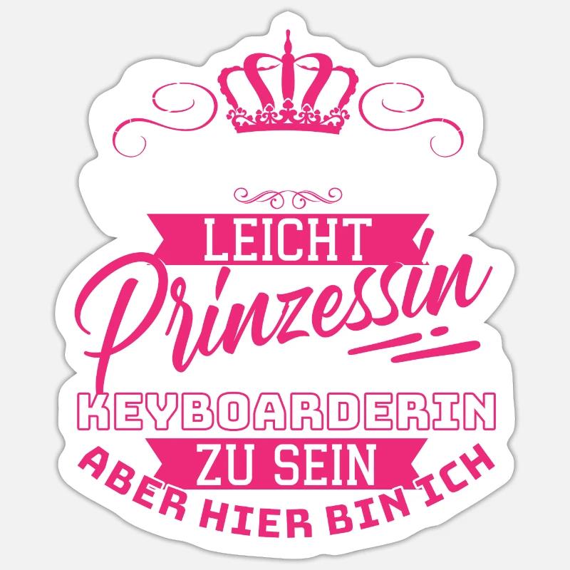 It's not easy princess and at the same time Sticker size S (10 x 10 cm)