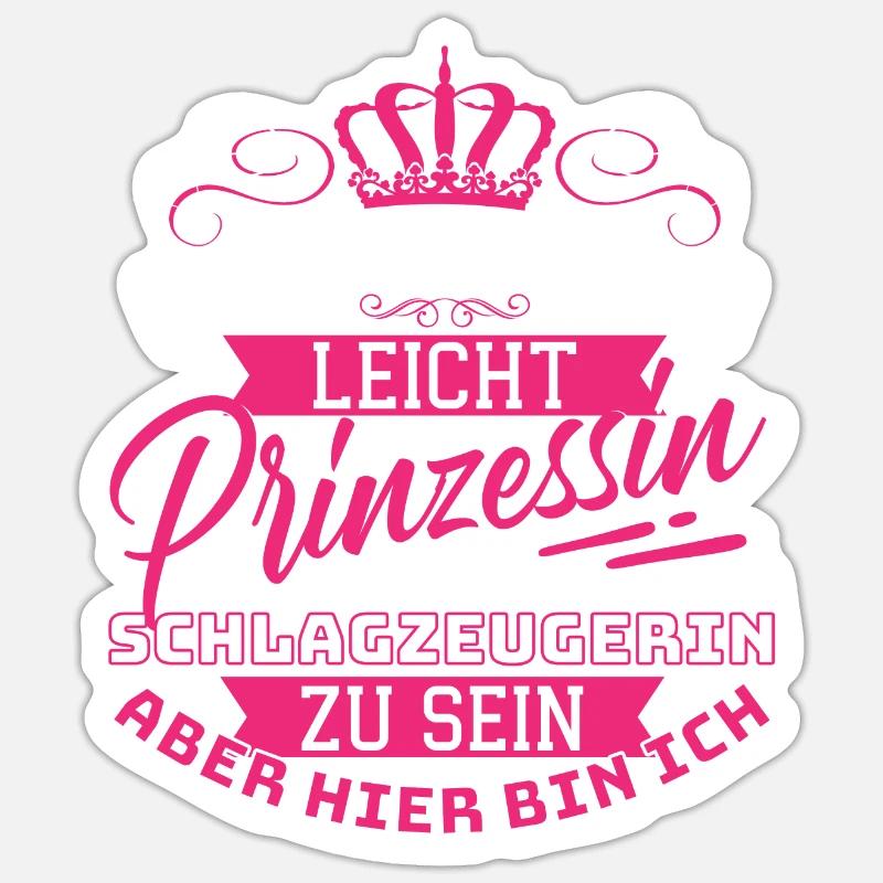 Ce n’est pas facile princesse et en même temps - Sticker taille S (10 x 10 cm) - blanc mat