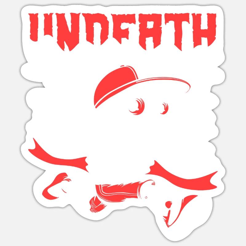 Ultramarathon Skeleton Undeath - Sticker size S (10 x 10 cm) - white matte