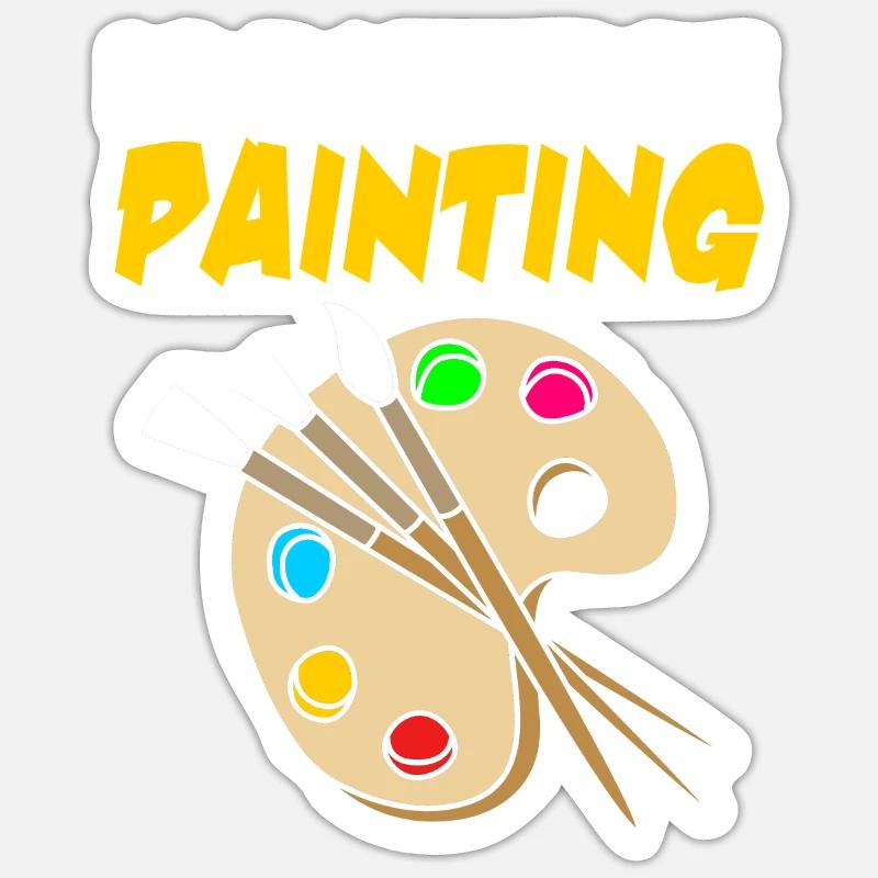 Painter Sticker size S (10 x 10 cm)